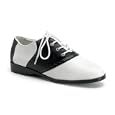 SADDLE-50, Women's Costume or Halloween Flat Saddle Shoes in Sizes 6-12