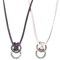 Sweet Little Sister/Awesome Big Sister Double Pendant Necklace Set - 36"