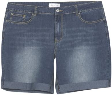 Plus Size Kansas Cuffed Denim Shorts