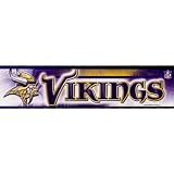 Minnesota Vikings - Helmet & Name Bumper Sticker