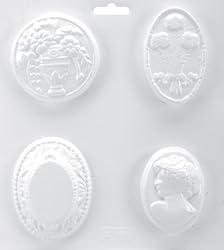 Soapsations 8 Inch x9 Inch Soap Mold - Cameo