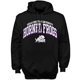 NCAA Texas Christian Horned Frogs (TCU) Black Arch Hoody Sweatshirt