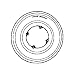 Shimano CP-FH53 Spoke Guard For 36H, Freehub Clear