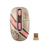 G cube - Royal club - Souris Optique sans fil - 1000 dpi - Rose