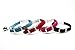 PUPTECK Soft Velvet Puppy Kitten Cat Collar with Bling Enamel Bow Tie Safety Bell 8-10