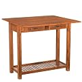 Expandable Dining Table with 2 Stools