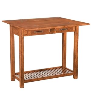 Expandable Dining Table with 2 Stools by