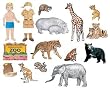 My Zoo Friends Feltboard Figure Set - Pre-Cut Figures