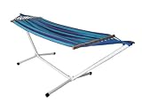 Brazilian Hammock with Single Patio Hammock Stand, Extra Wide Hammock - 79 X 55 , 72 Hr Weekend Sale At This Price!