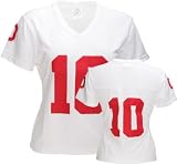 Ohio State Buckeyes Women's -No. 10- White Replica Football Jersey