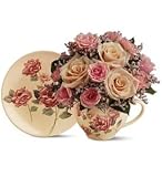Teleflora's Victorian Teacup Bouquet