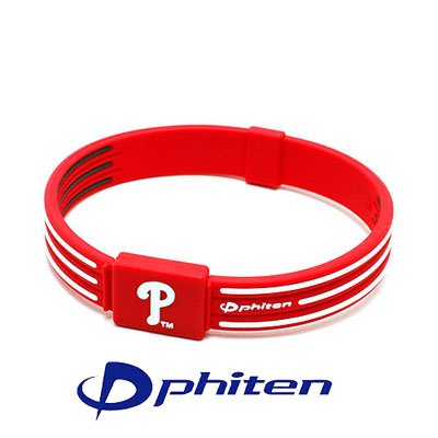 Click here to buy Phiten Philadelphia Phillies MLB Titanium X30 Bracelet, 6.75 Inch by Phiten.