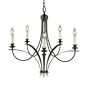Murray Feiss F1888/5ORB Boulevard Five-Light Chandelier, Oil Rubbed Bronze with Five Candelabra Sockets