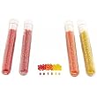 4 Tubes Red Orange Yellow Silver Lined Glass Seed Beads