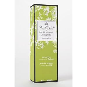 Upper Canada Soap And Candle Freshly Cut Petal Soft Bubble Bath In Sweet Pea Infused With Quince, 8 Ounce