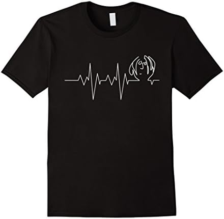 Men's Imagine Shirt - Imagine Heart Signal Shirt for Music Fans Small Black