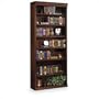 Kathy Ireland Home by Martin Furniture Huntington Oxford 7-Shelf 84"H Wood Bookcase in Burnish