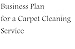 Business Plan for a Carpet Cleaning Service (Fill-in-the-Blank Business Plan for a Carpet Cleaning Service, Volume 1 - Carpet Cleaning Service Business Plan)