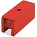 Retrieving and Holding Magnet, 1.75" Length, 0.625" Width, 0.75" Height with .187" Diameter Center Hole, 18 Pounds Pull, 1 each