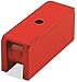 Retrieving and Holding Magnet, 1.75" Length, 0.625" Width, 0.75" Height with .187" Diameter Center Hole, 18 Pounds Pull, 1 Each