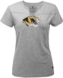 Missouri Tigers -Women's- Axis Distressed Print Slit Neck Tee