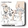Londons Times Funny Music Cartoons - Trick Knee - Mouse Pads