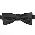 Men's Satin Solid Bow Tie - Black
