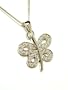 Cubic Zirconia CZ Butterfly Pendant - JewelryWeb