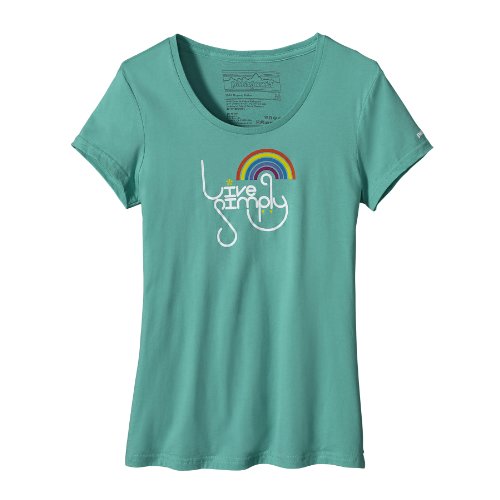 Patagonia Damen T-Shirt Liv Sim Rain, nile blue, L, 59674 Preisvergleich