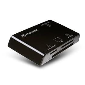 Transcend P8 15-in-1 USB 2.0 Flash Memory Card Reader TS-RDP8K (Black)