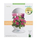 AeroGarden 900211-1200 3 with 3-Pod English Garden Flowers Seed Kit, White