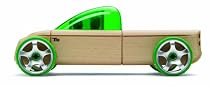 Manhattan Toy Automoblox T9 Green Pick-up