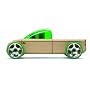 Automoblox T9 Green Pick-up Truck