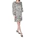 ABS by Allen B. Schwartz Zebra Silk Chiffon Dress