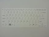 White keyboard Cover/Skin Protector US layout for 14" Sony VAIO SVE14 E14 E14P series laptop.(Not fit UK layout)