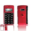 LG EnV2 VX9100 Cell Phone Red Rubber Feel Protective Case Faceplate Cover + Free LiveMyLife Wristband