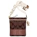 Coach Soho Signature Stripe Swing Messenger Bag 40758 Brown Bronze