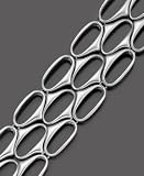 Search : Fossil Silvertone Mixed Metal Three-Row Link Bracelet