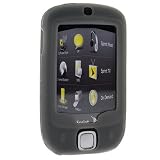 HTC Touch P3450 Smartphone Accessory Bundle Kit - Smoke Flexible Soft Silicone Skin Case + Premium Clear Reusable LCD Screen & Body Protector with Lint Cleaning Cloth By Ikross