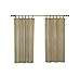 Bamboo Ring Top Curtain Ring Top Tier Set, Inch, 48