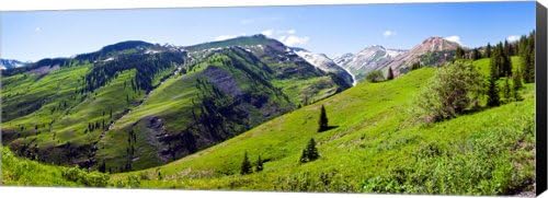 On Slate River Road looking at Mt Owen and Purple Mountain, Crested Butte, Canvas Art Size 24.5 X 9
