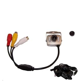 Wired 6LED Pinhole SPY CCTV Colour Audio sound Home & Office security camera