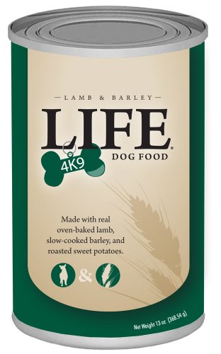 More image LIFE4K9 Canned Dog Food, Lamb and Barley Formula, 13.2 Ounce Cans (Pack of 12)