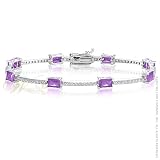 STUDIO 925: *BRADFORD ROYAL AMETHYST CZ BRACELET*