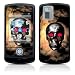 Flaming Skull Design Protective Skin Decal Sticker Cover for LG Shine CU720 Cell Phone