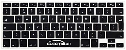 Elecitizon Silicone Keyboard Cover Skin For MacBook Air / Pro / Retina 13" 15" 17" -Black