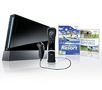 Console Wii noire + accessoires (inclus Wii Sports + Wii Sports Resort)