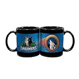 NBA Minnesota Timberwolves 2 Pack 11oz Black SportsBall Mug