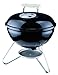 Weber 10020 Smokey Joe Silver Charcoal Grill, Black