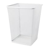 Seville Classics Home Office Wastepaper Mesh Basket, White